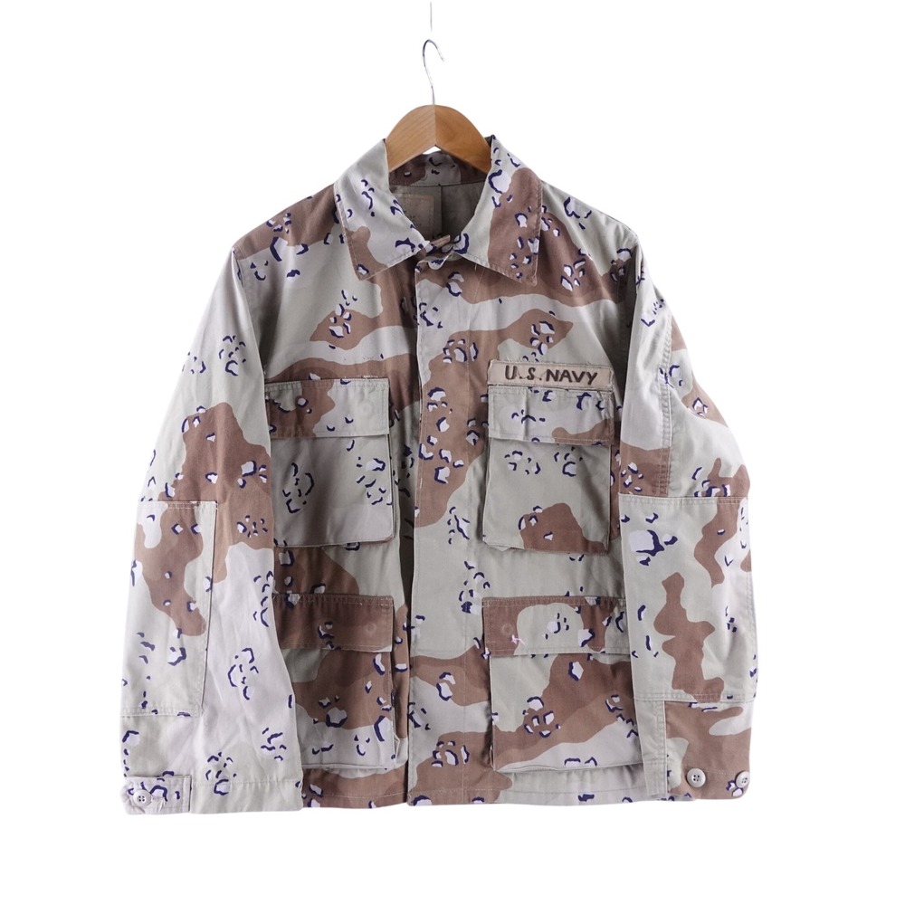 US Navy Mens  Medium Short Chocolate Chip Desert Camo BDU Field Jacket